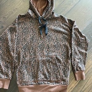 Ladies animal print hoodie size XS